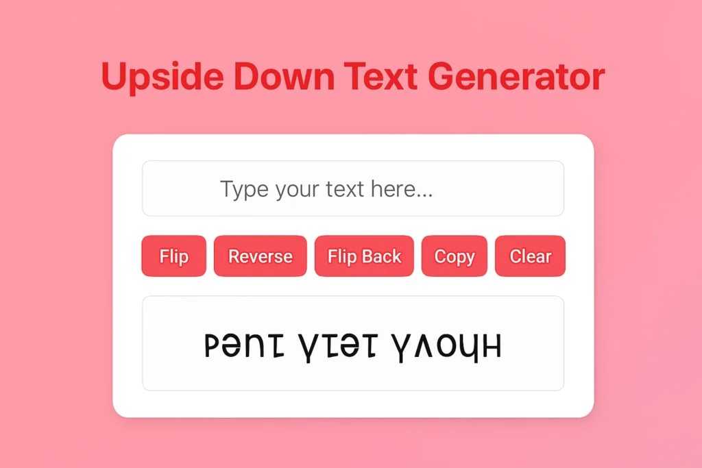 Upside Down Text Generator